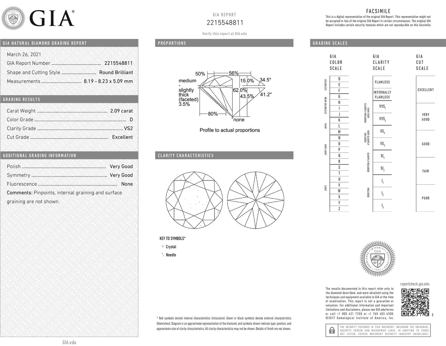 Spectra Fine Jewelry 4.25ct Round Diamond Studs