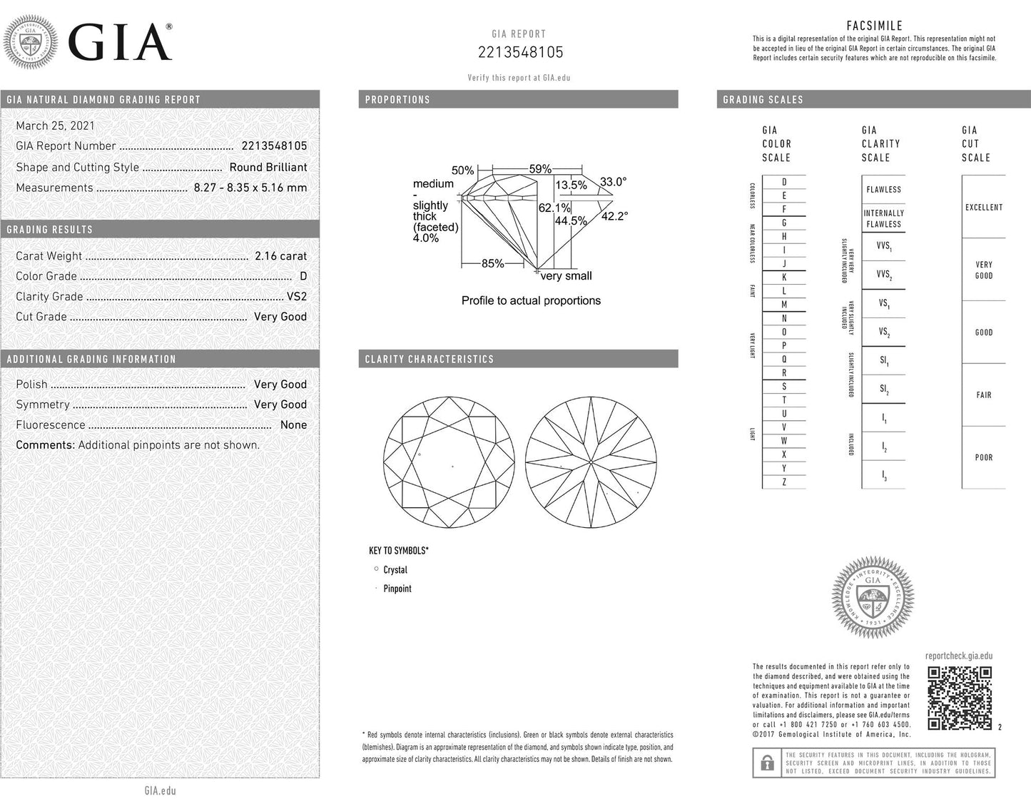 Spectra Fine Jewelry 4.25ct Round Diamond Studs