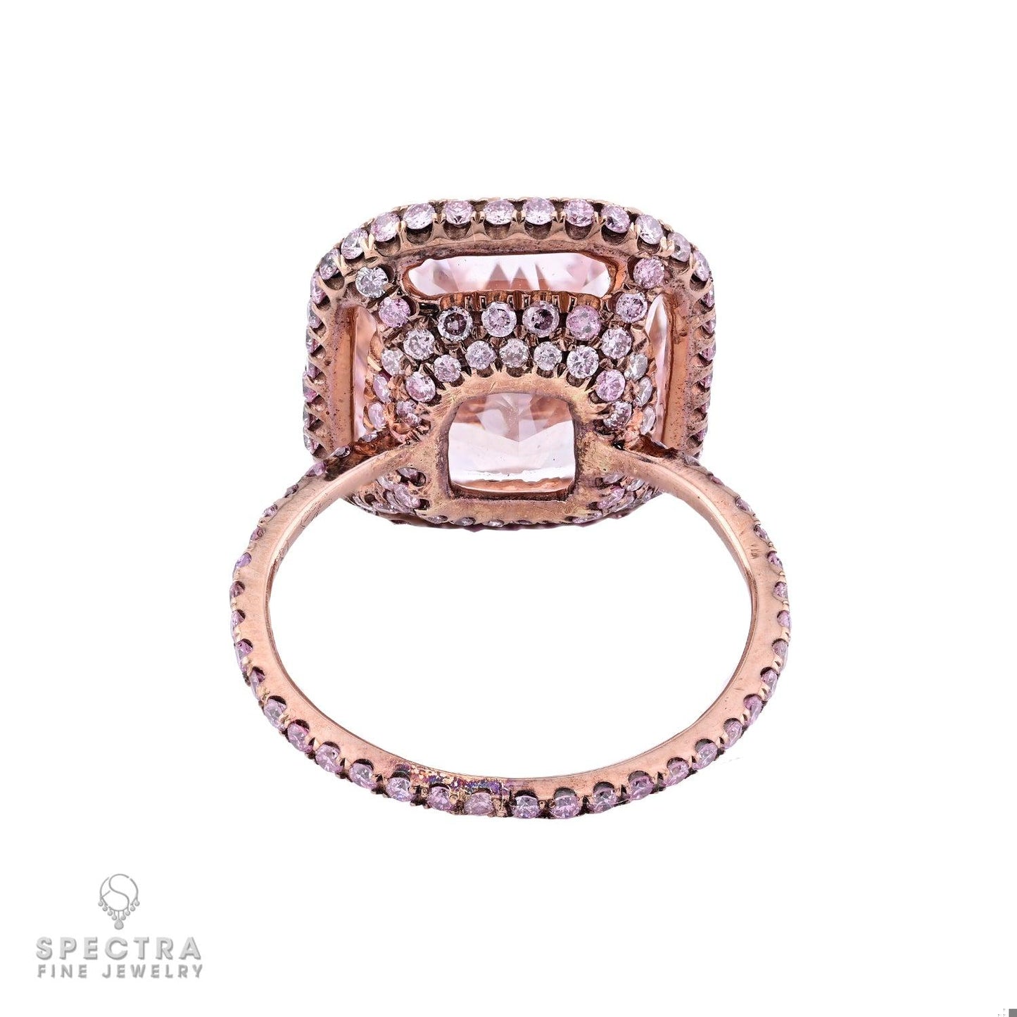 7.09ct Fancy Pink Diamond 18k Rose Gold Ring