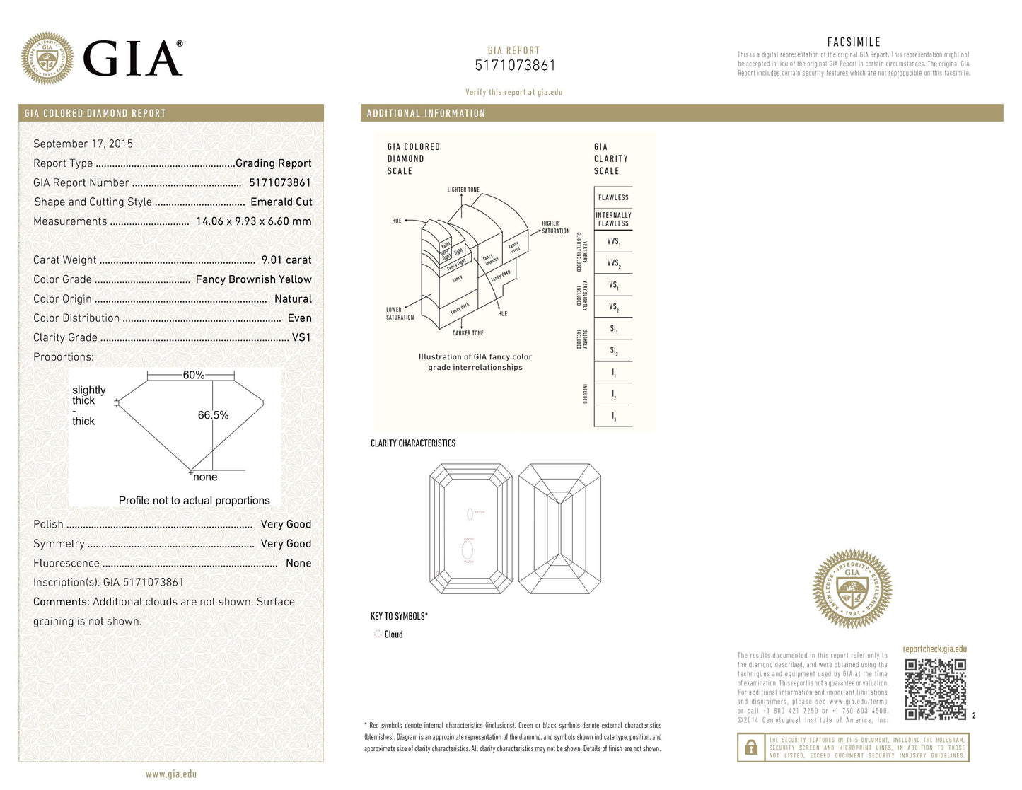 Spectra Fine Jewelry 9.01ct Brown Diamond Engagement Ring