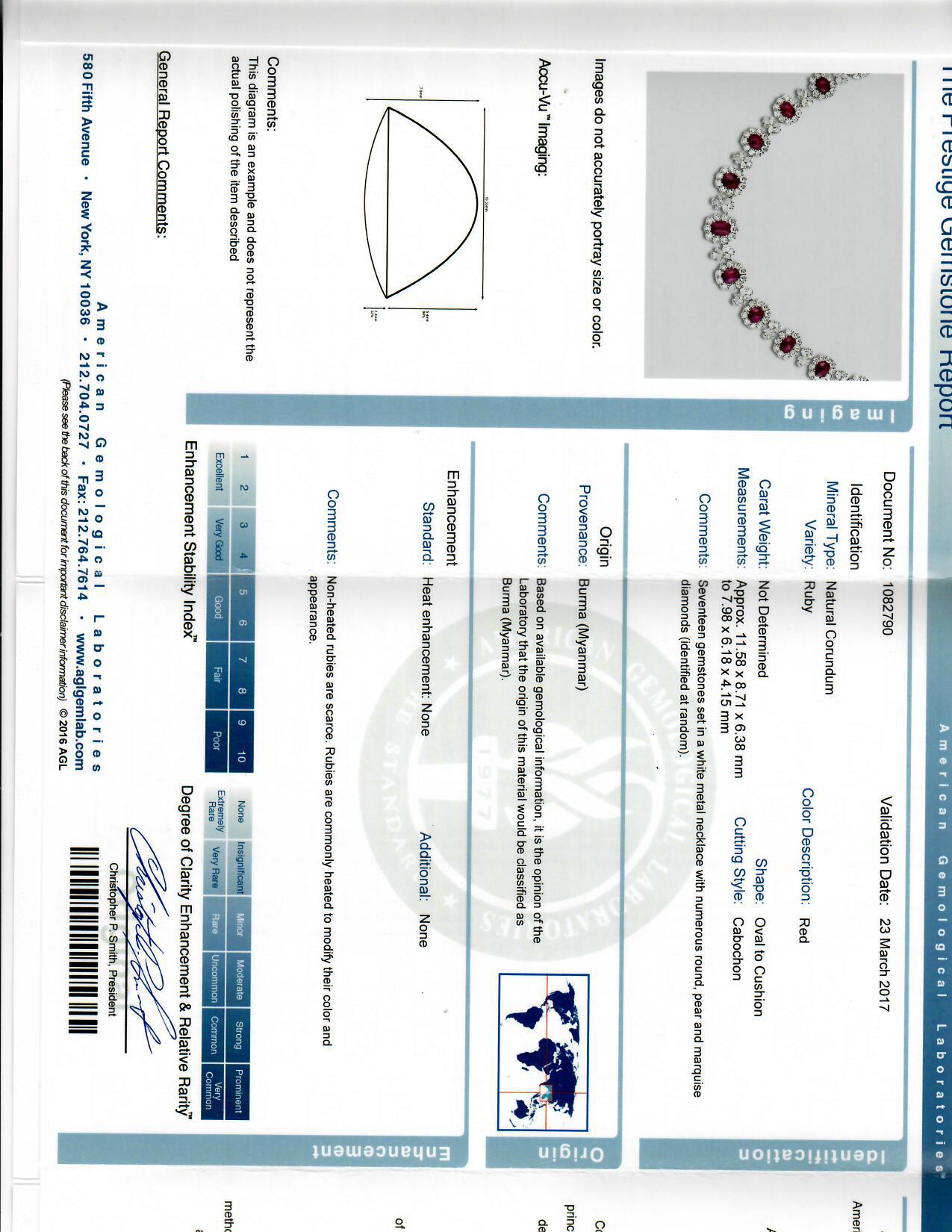 Spectra Fine Jewelry Burmese Diamond Necklace Earrings Demi Parure Suite