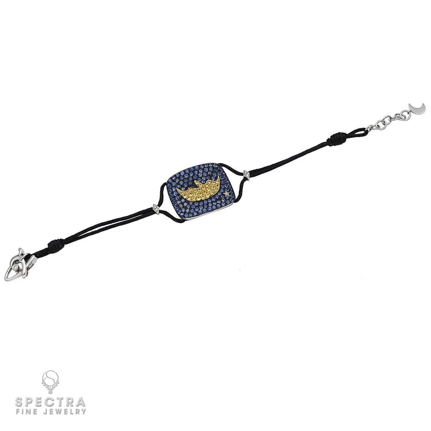 Adamas Signature Bracelet: Blue and yellow Sapphire with Diamonds