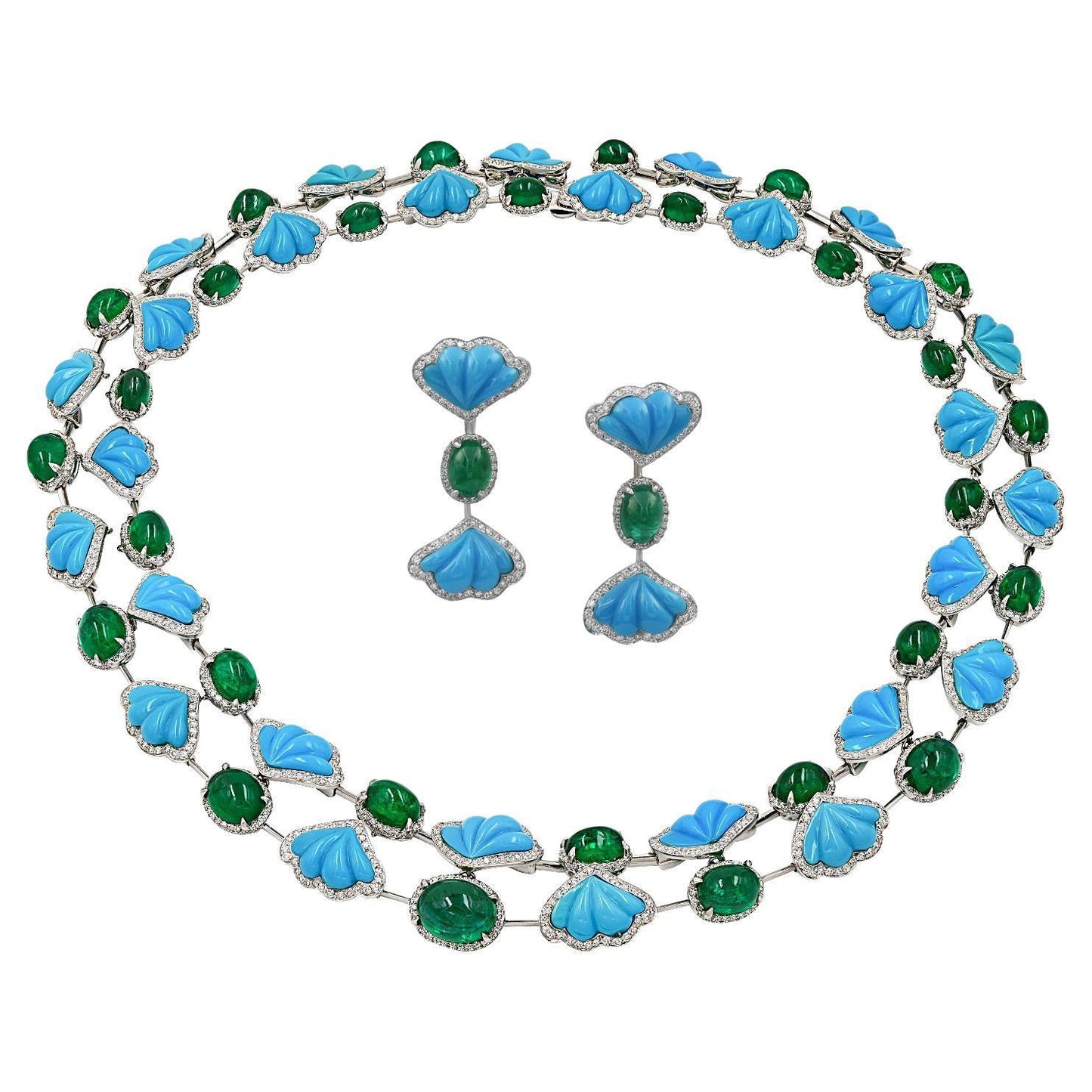 Ambrosi Contemporary Gemstone Demi-Parure Suite