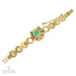 Vintage French 18k Gold Gemstone Bracelet