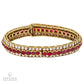 Ruby and Diamond Bracelet Inspired by French Haute Joaillerie and Art Moderne