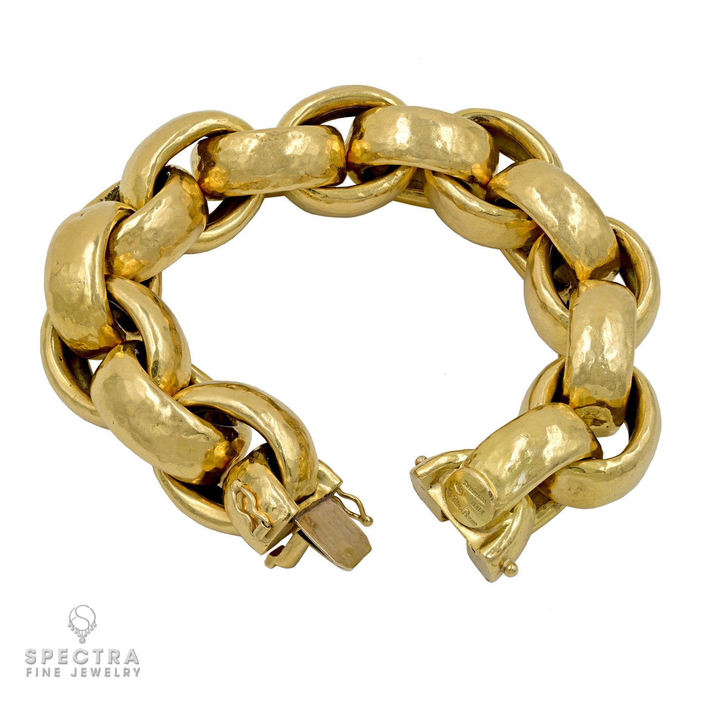 Luxurious Tiffany Vintage Link Bracelet from Paloma Picasso Collection | 18k Yellow Gold | Made in Italy