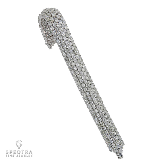 Spectra Fine Jewelry 5-Row Diamond Bracelet 40.40ct