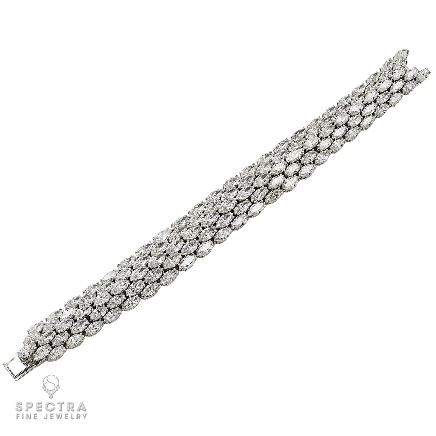 Spectra Fine Jewelry Diamond Marquise Articulated Bracelet