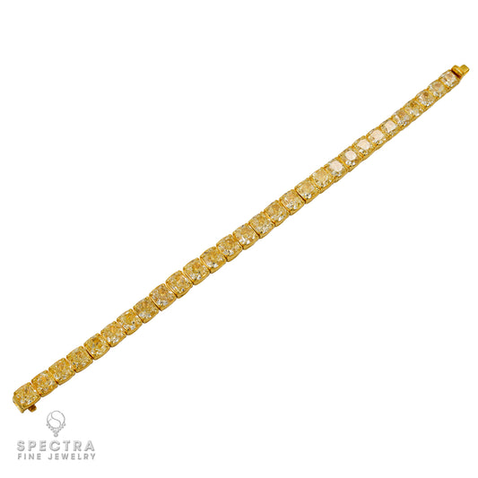 Spectra Fine Jewelry Cushion Cut Tennis Bracelet 32.94 ct
