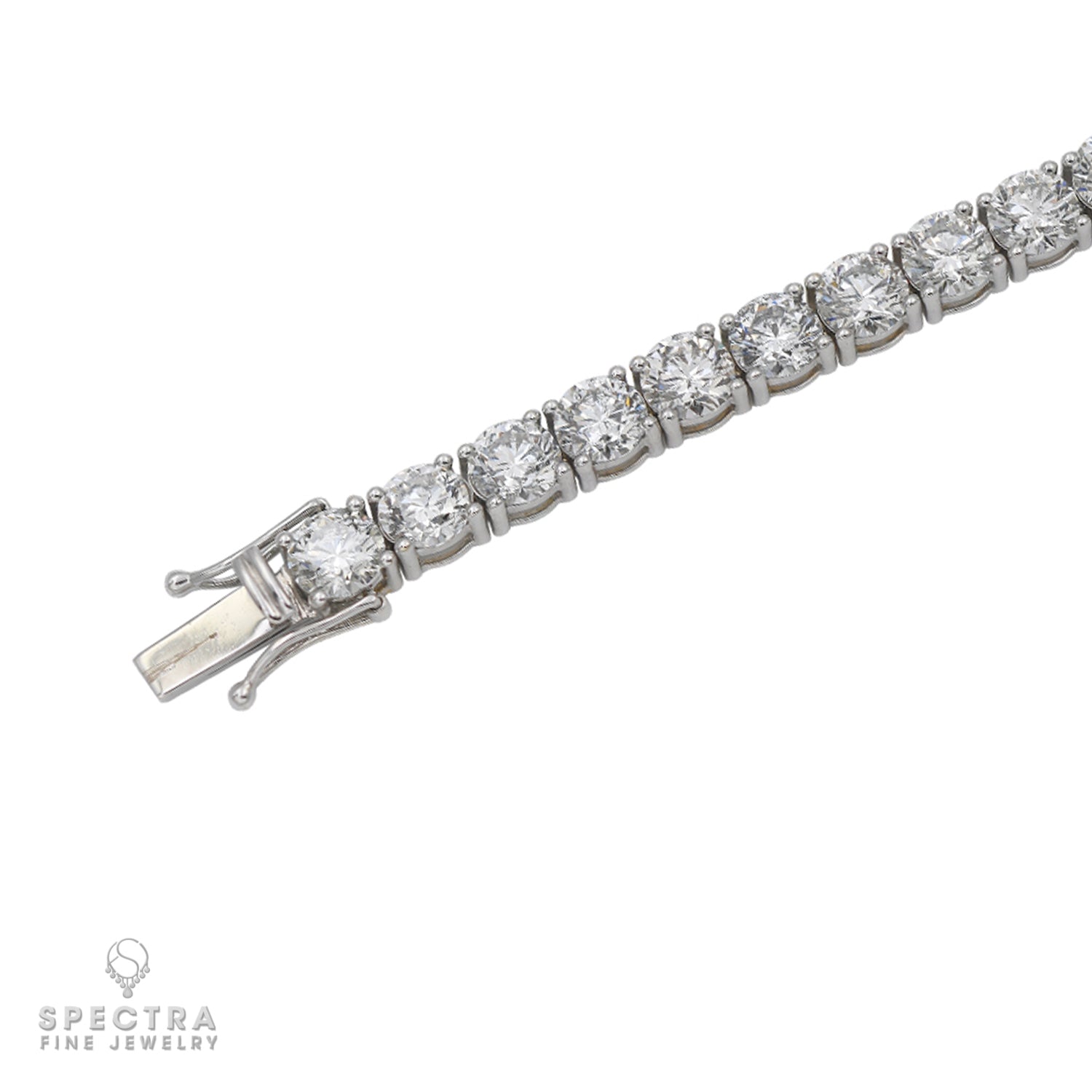 Spectra Fine Jewelry Round Diamond Tennis Bracelet 21.05cts
