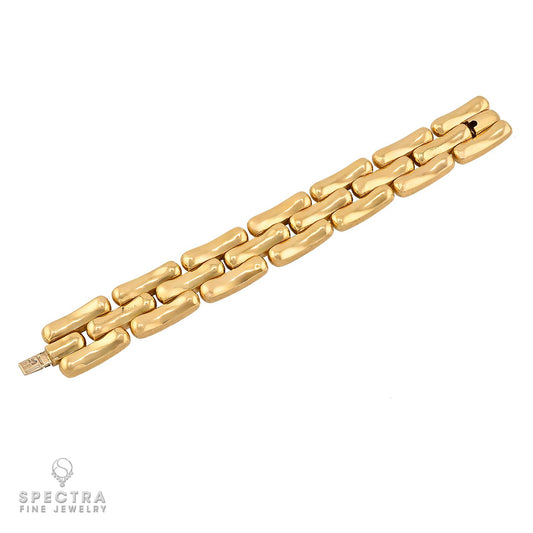 Nicolis Cola 18k Yellow Gold Three-Row Link Bracelet