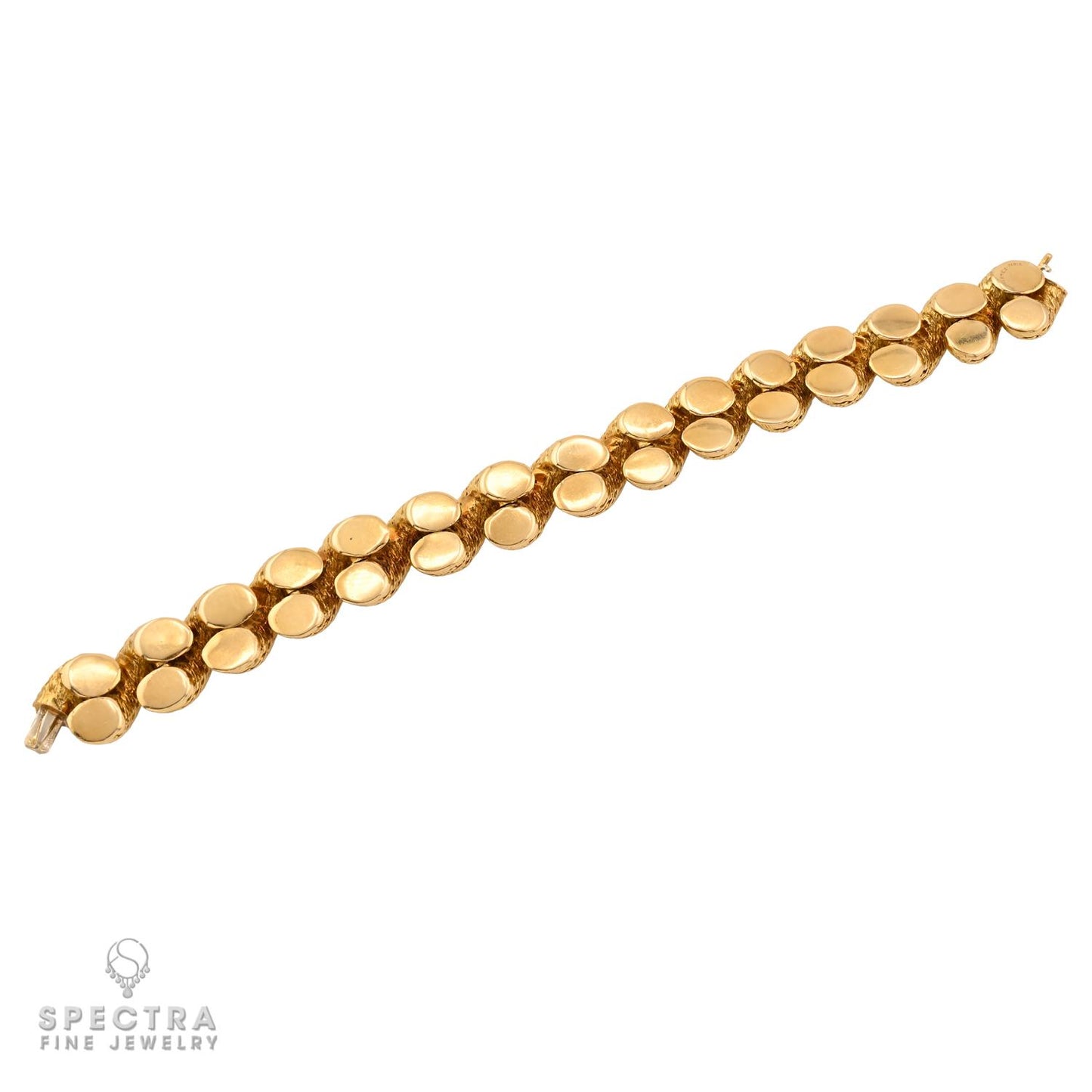 Hermès 18K Yellow Gold Rope Bracelet, Signed Paris