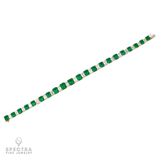 16.18 ct. Colombian Emerald & Diamond Bracelet by Spectra Fine Jewelry