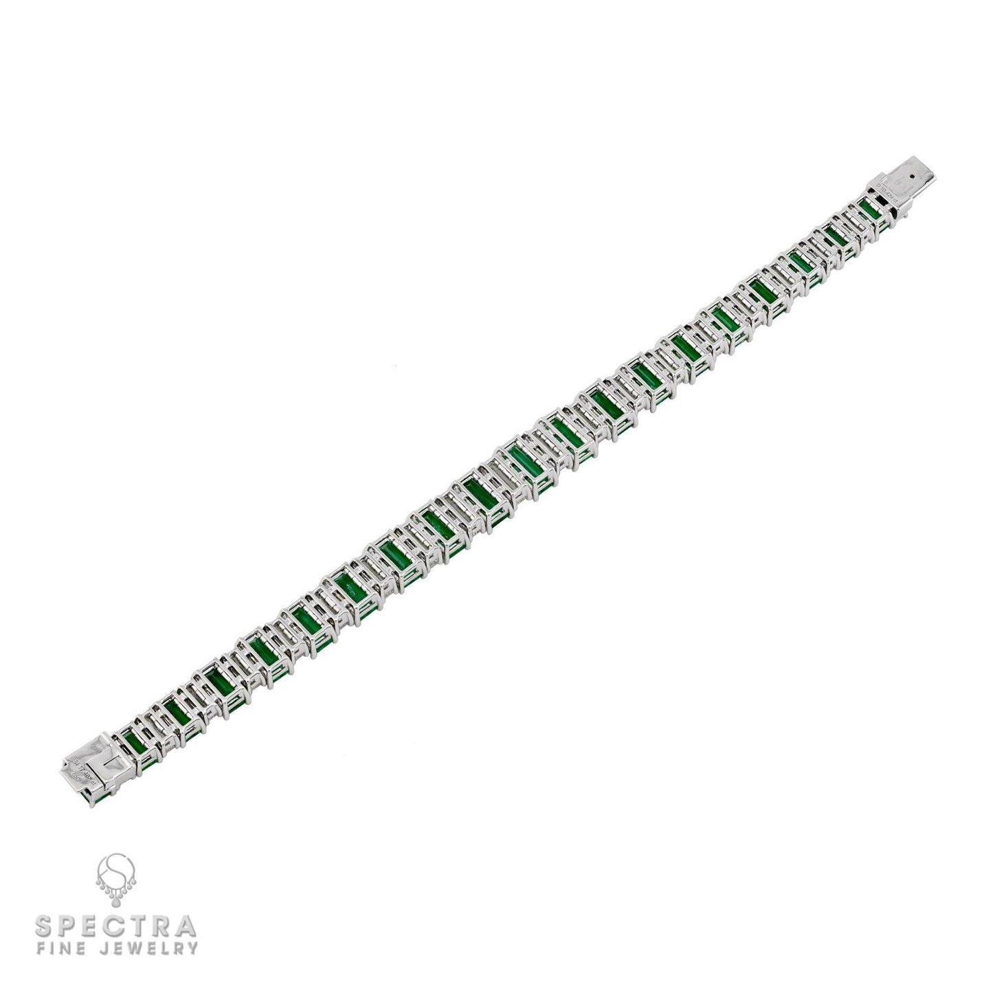 Spectra Fine Jewelry Colombian Emerald & Diamond Bracelet 17.49 cts.