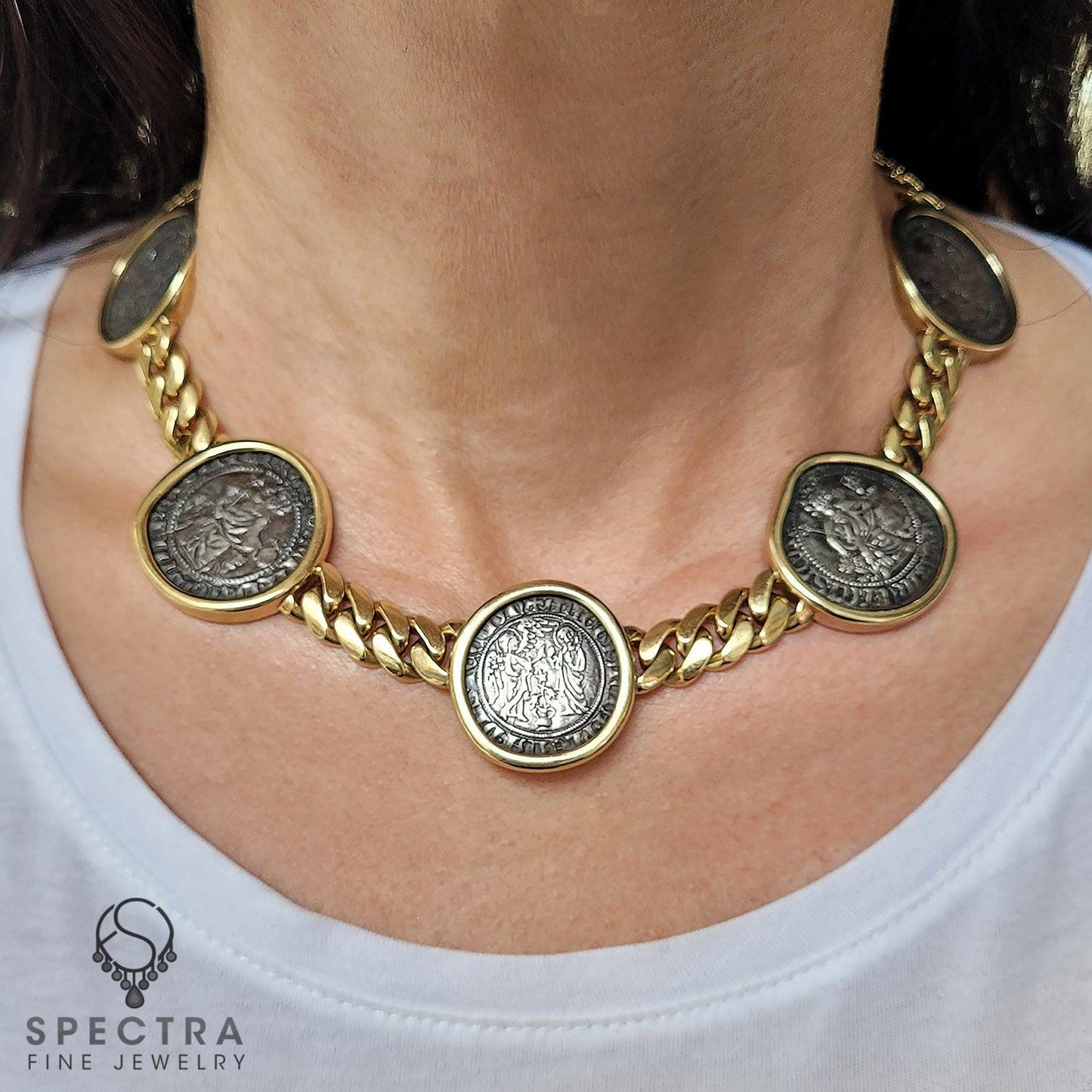Bulgari Monete Ancient Coin Vintage Collar Necklace