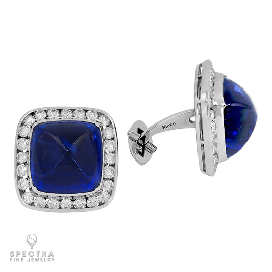 Spectra Fine Jewelry Sri Lanka Sapphire Diamond Cufflinks