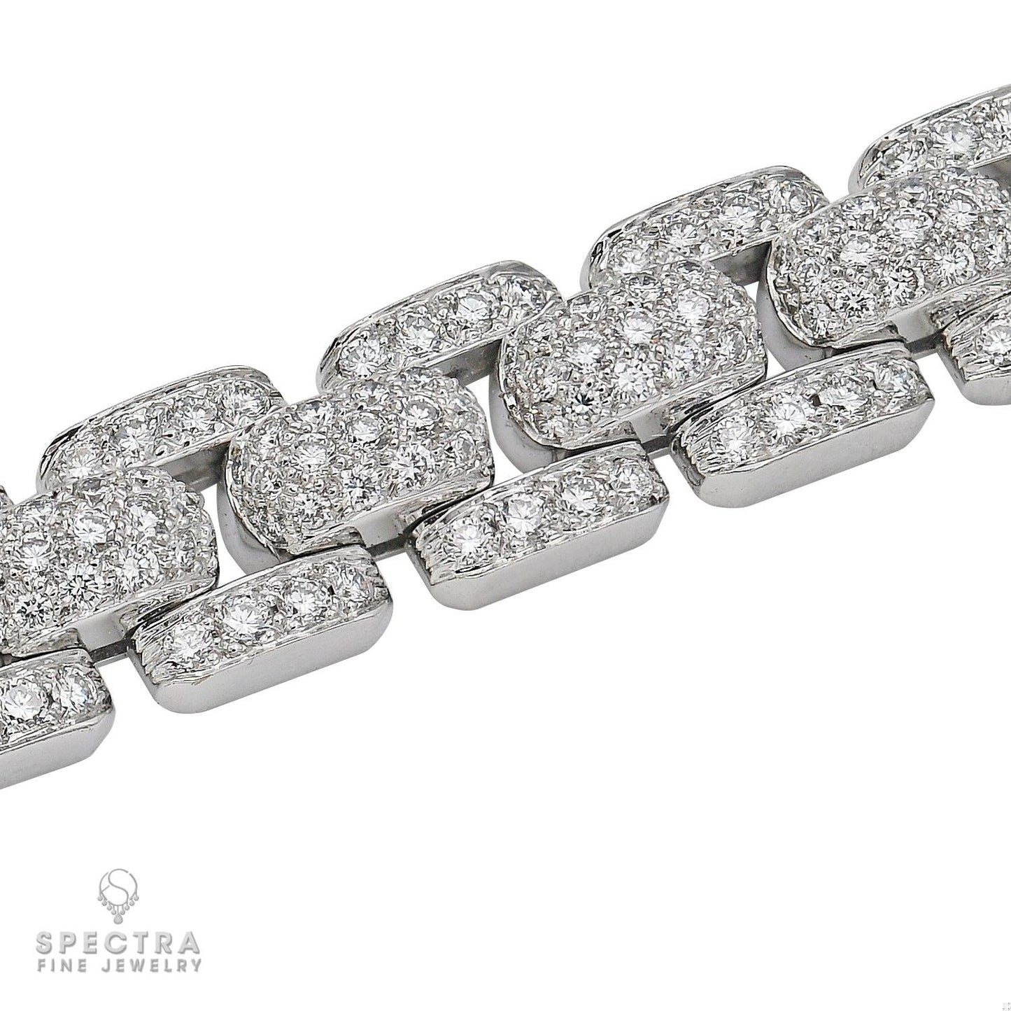 Cartier Contemporary Diamond Pave Link Bracelet