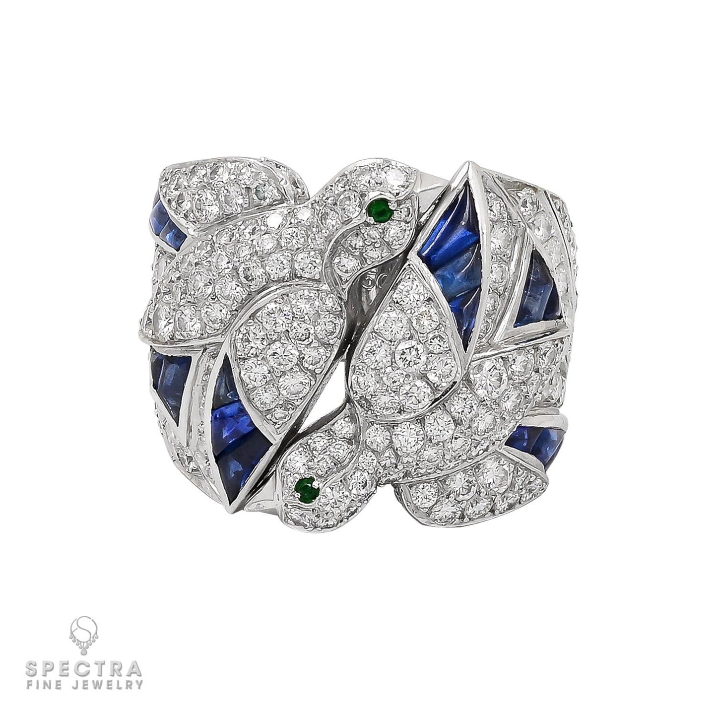 Cartier 'Les Oiseaux Liberees' Sapphire Diamond Suite