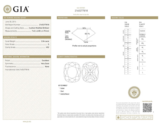 Cushion Diamond Stud Earrings in 18kt Gold by Spectra Fine Jewelry