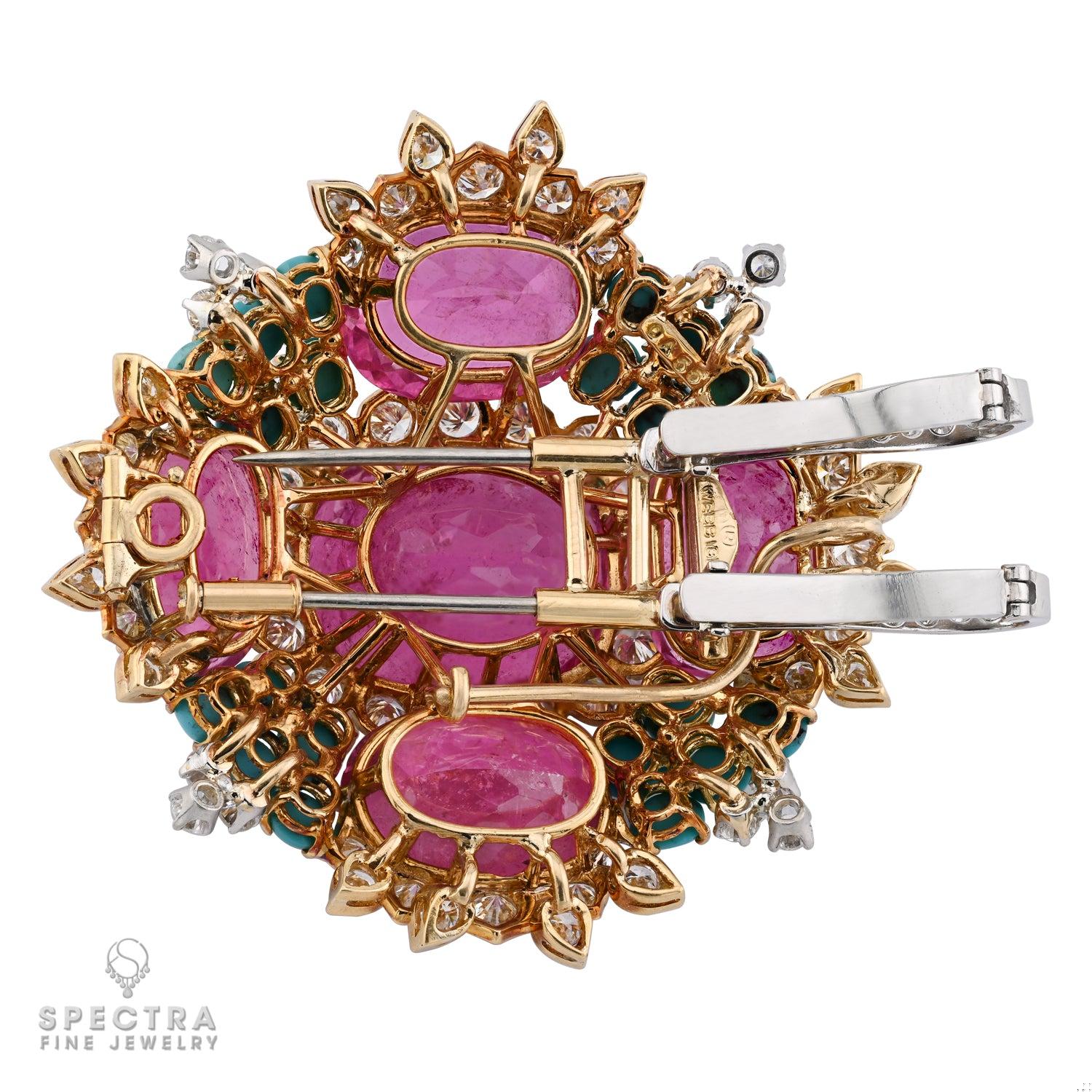 David Webb Tourmaline Turquoise Diamond Necklace