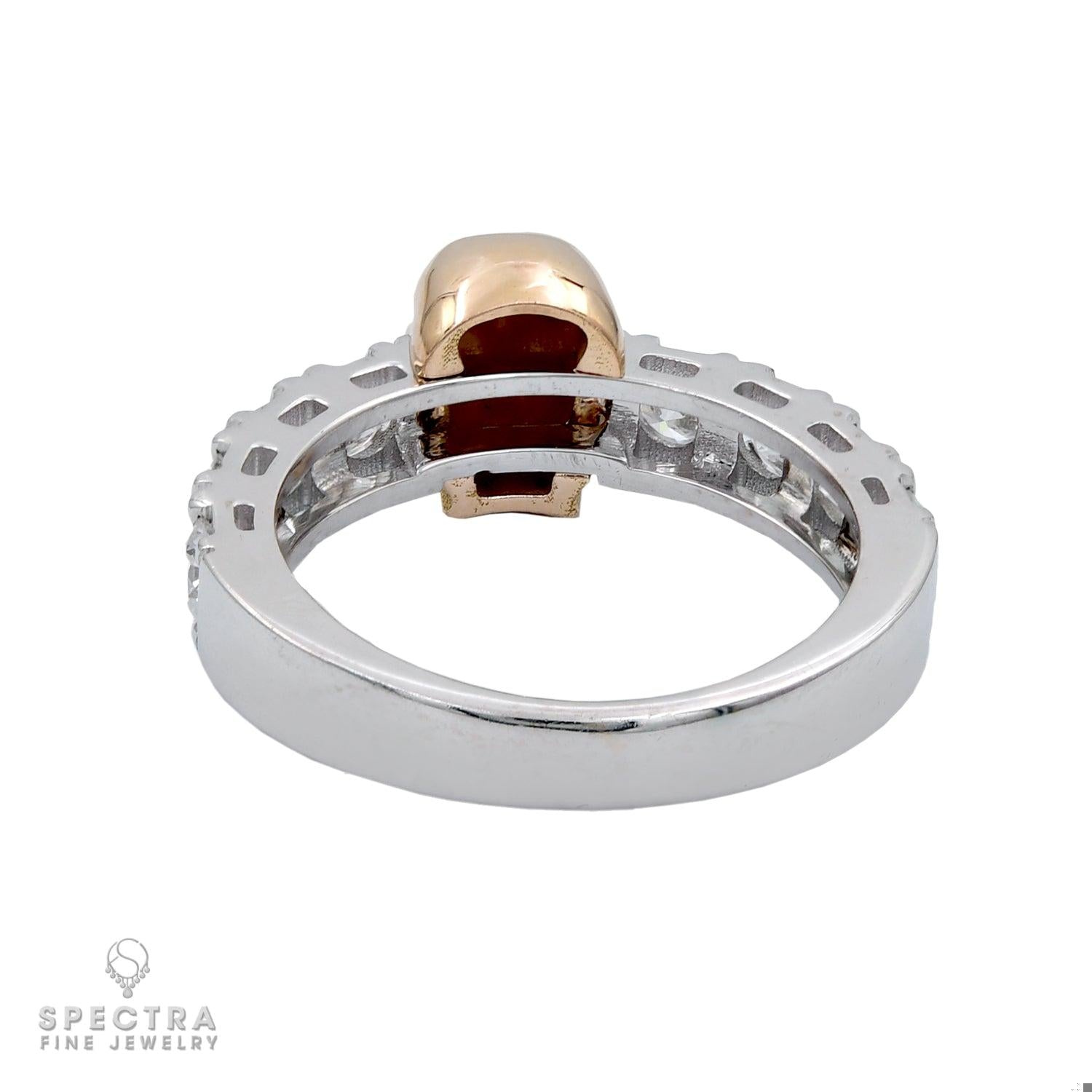 Diamond Skull Ring in Rose Gold and Black Diamonds