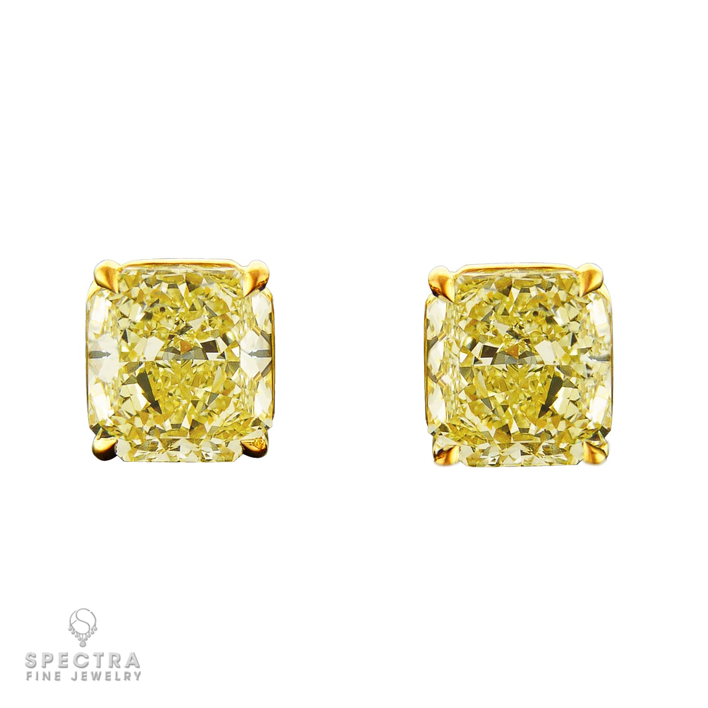 Spectra Fine Jewelry GIA Certified 5 Carat Each Stud Earrings