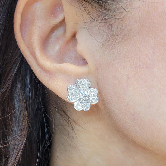 Van Cleef & Arpels Cosmos Diamond Ear Clips 2.70ct (Small Model)
