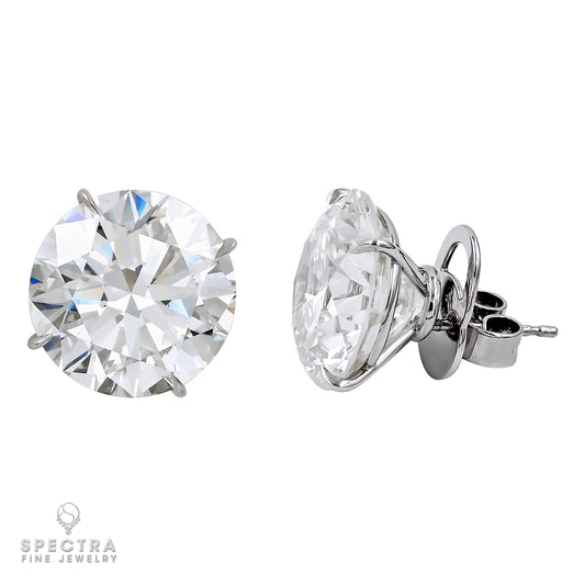 Spectra Fine Jewelry Round Diamond Stud Earrings 6.58ct