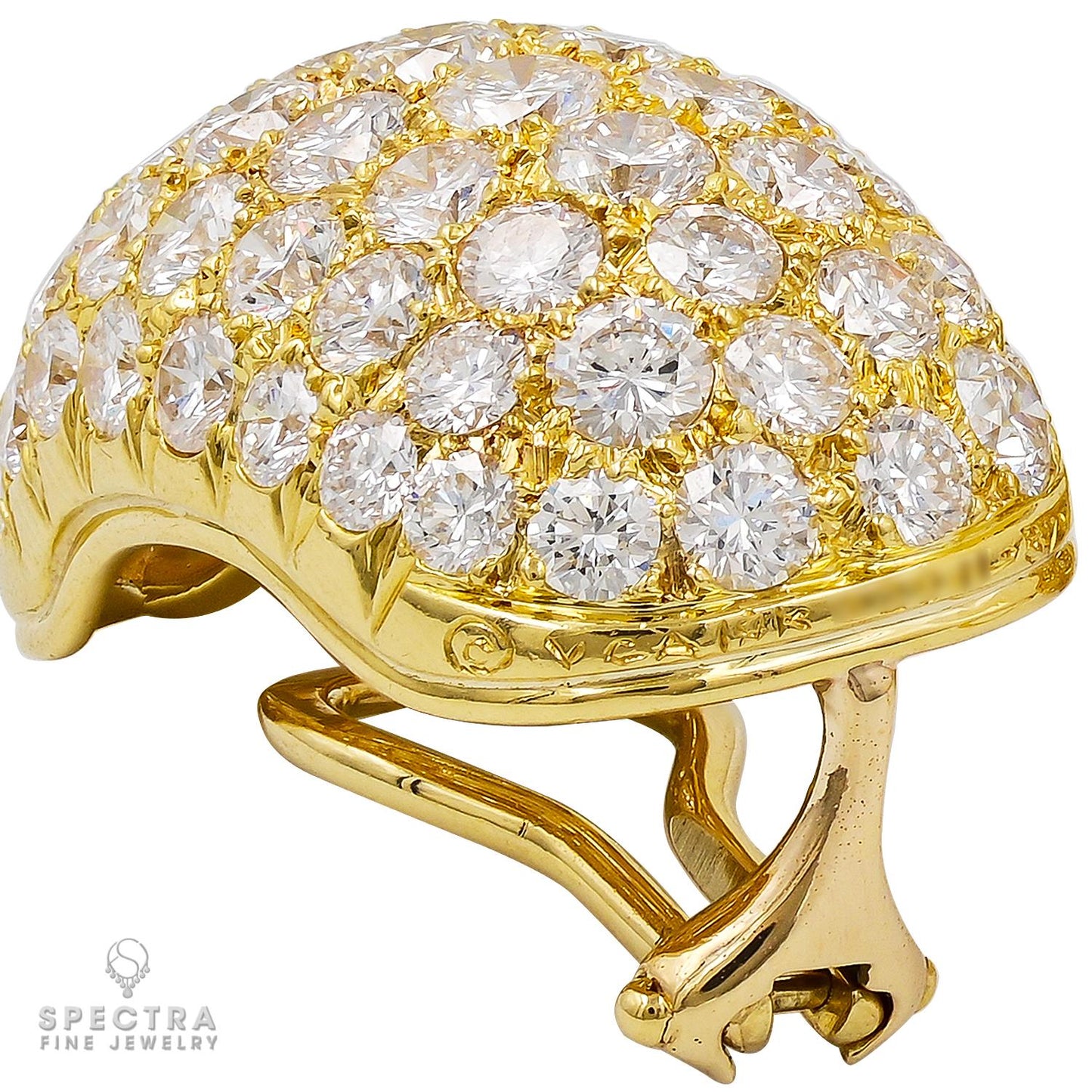 Van Cleef & Arpels Vintage Diamond 'Huggie' Earrings