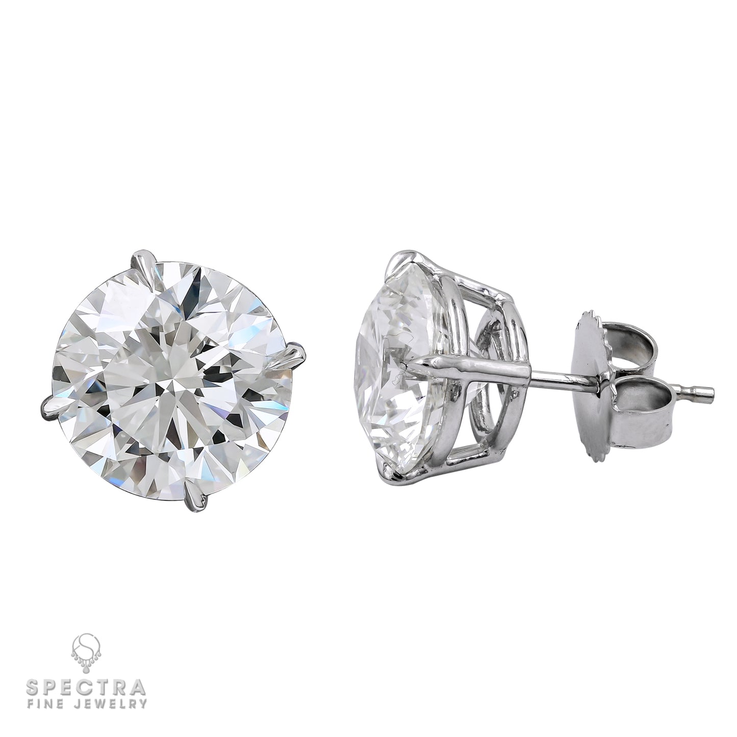 Spectra Fine Jewelry 0.70ct & 0.71ct GIA Certified Diamond Stud Earrings