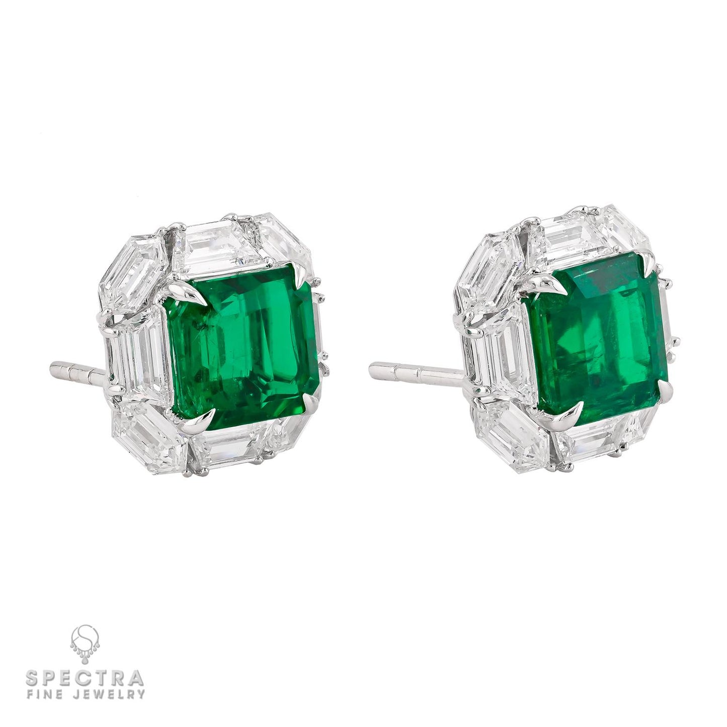 Spectra Fine Jewelry Colombian & Diamond Earrings