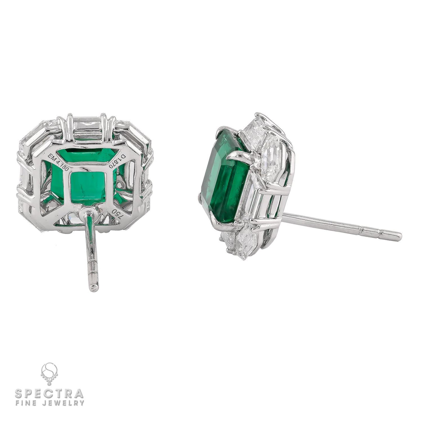 Spectra Fine Jewelry Colombian & Diamond Earrings