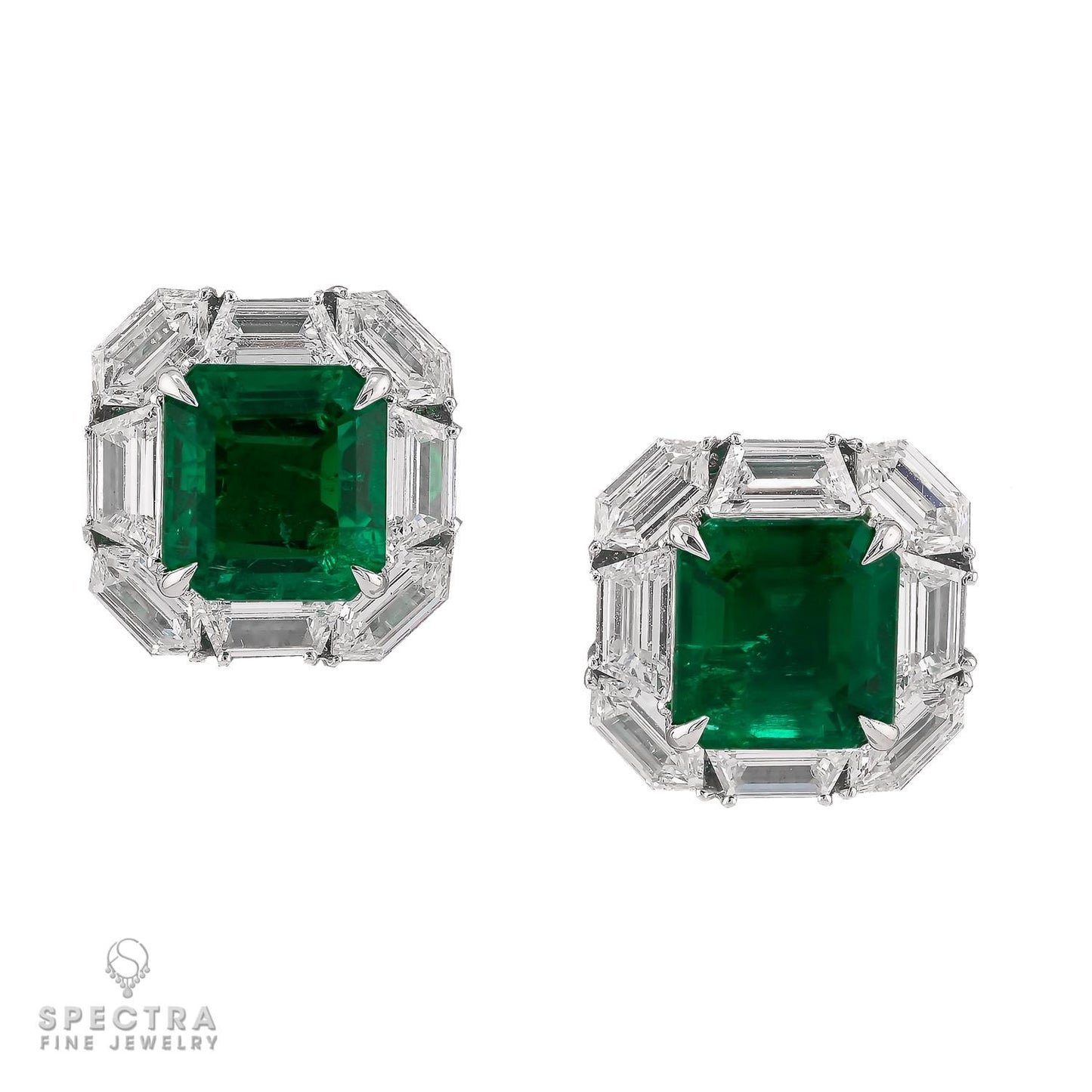 Spectra Fine Jewelry Colombian & Diamond Earrings