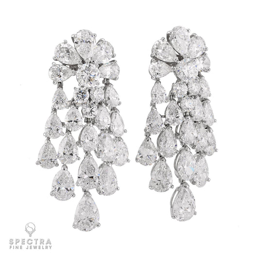 Van Cleef & Arpels ‘Saturne’ Diamond Earrings in Platinum & 18K White Gold