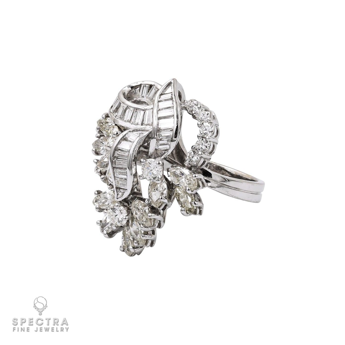 Elegance in White Gold: A Diamond Jewelry Suite
