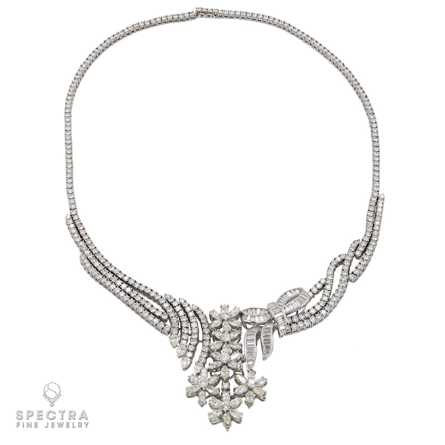 Elegance in White Gold: A Diamond Jewelry Suite
