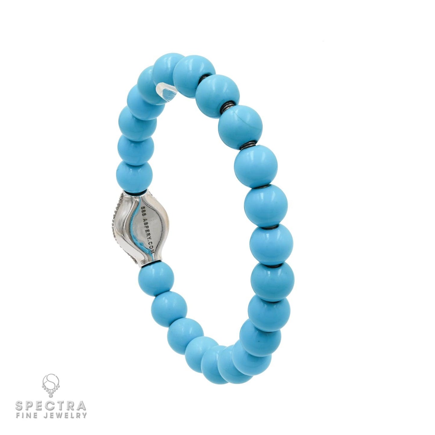 Evil Eye Defender" Turquoise and Diamond Bracelet