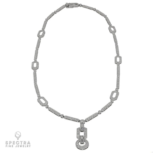 Introducing a Contemporary Masterpiece: The Diamond Pavé Articulated Necklace
