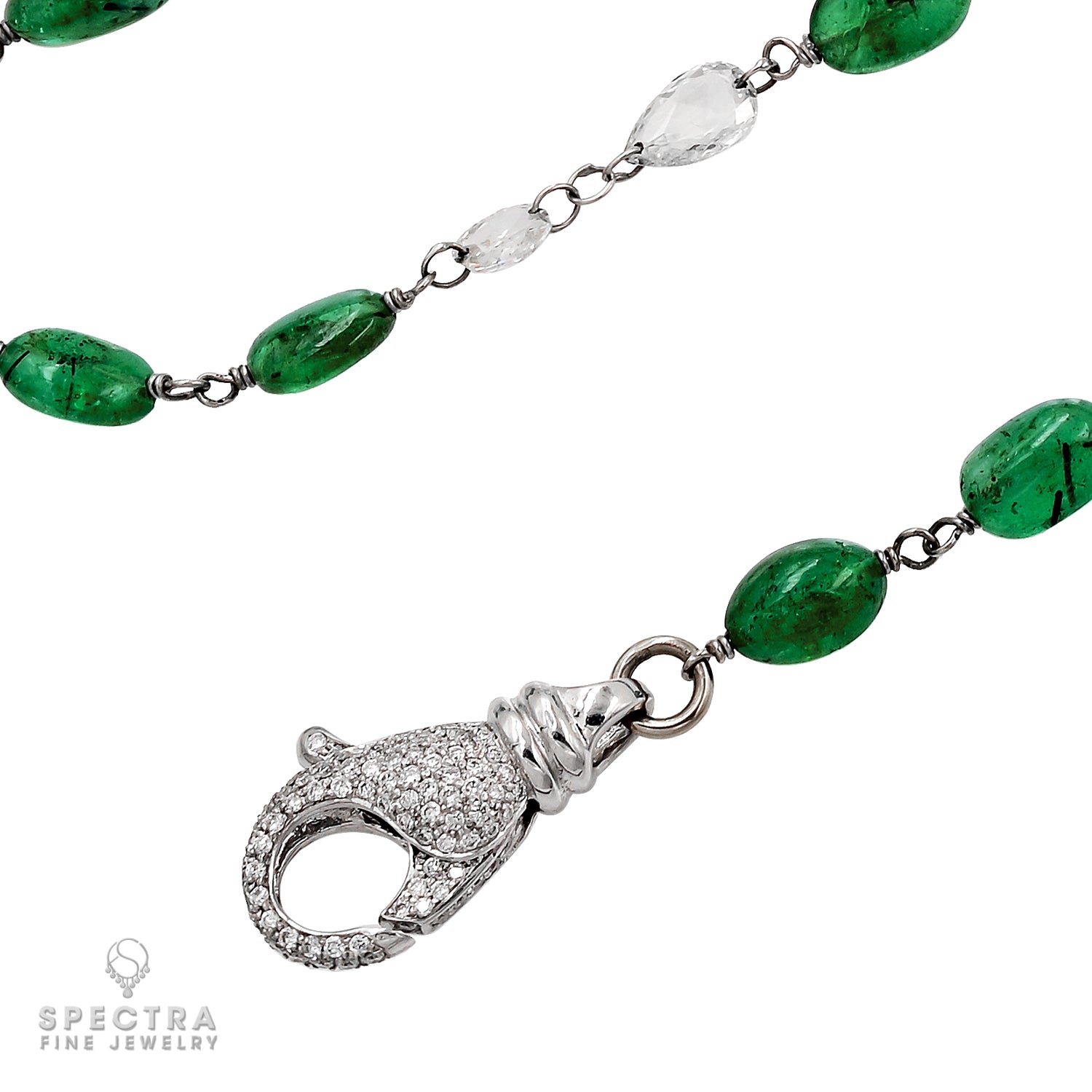 Spectra Fine Jewelry Emerald Convertible Matinee Necklace