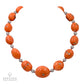 A Touch of Japan: Coral Beads and Diamond Balls Necklace