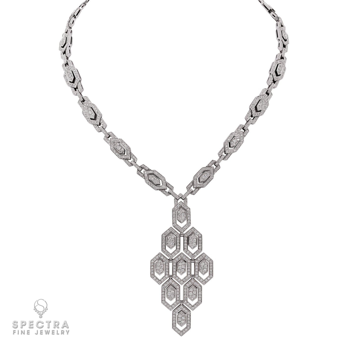 Bulgari 18k White Gold and Diamond Necklace: A Timeless Masterpiece of Elegance and Luxury