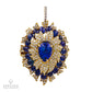 Exquisite David Webb Opal, Diamond, and Sapphire Pendant
