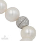 27 South Sea Pearls Necklace: in White Gold and Diamonds