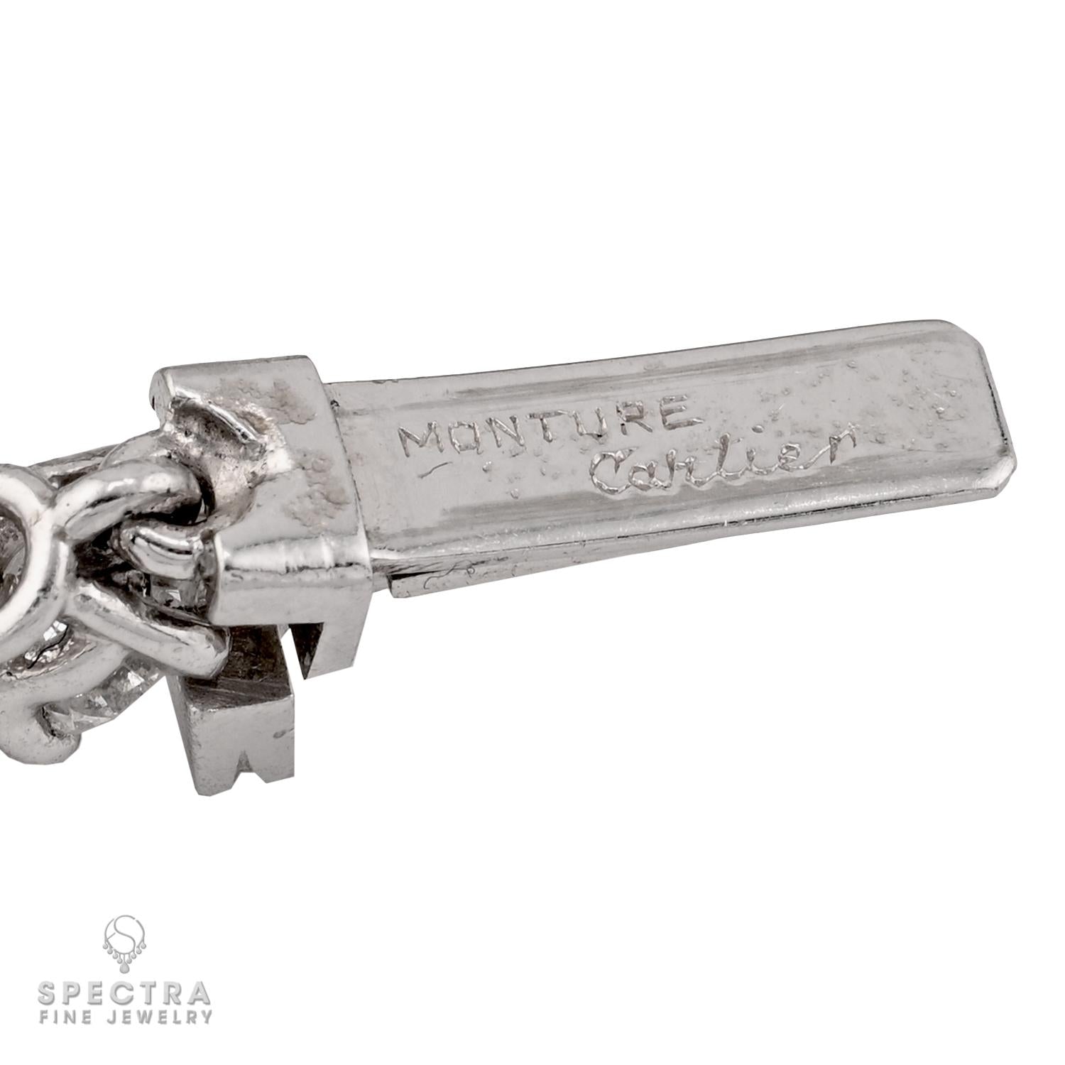 Cartier Monture Platinum Diamond Riviera Necklace, 57.0 Carats