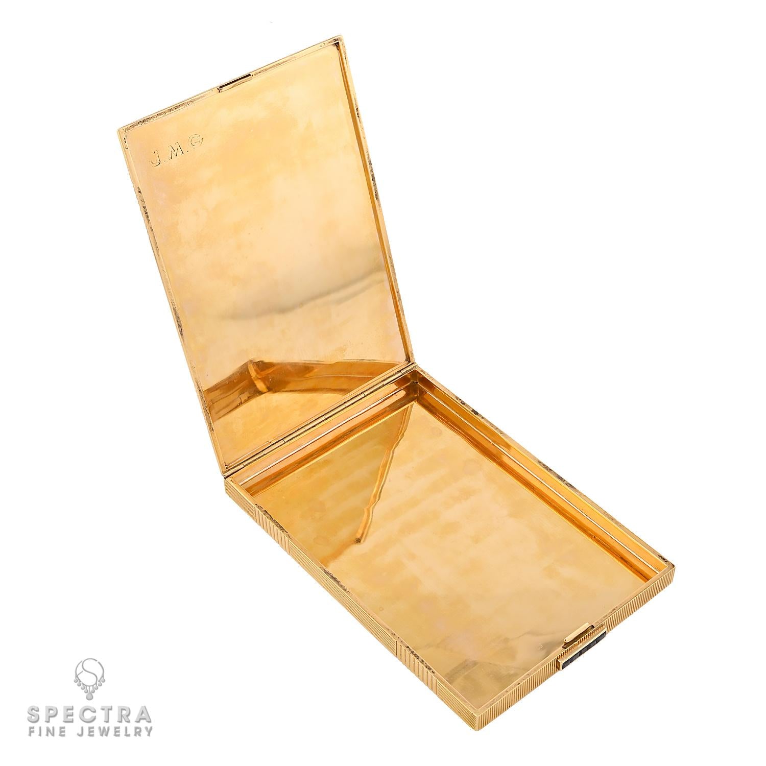 Van Cleef & Arpels Vintage 18k Gold Sapphire Compact