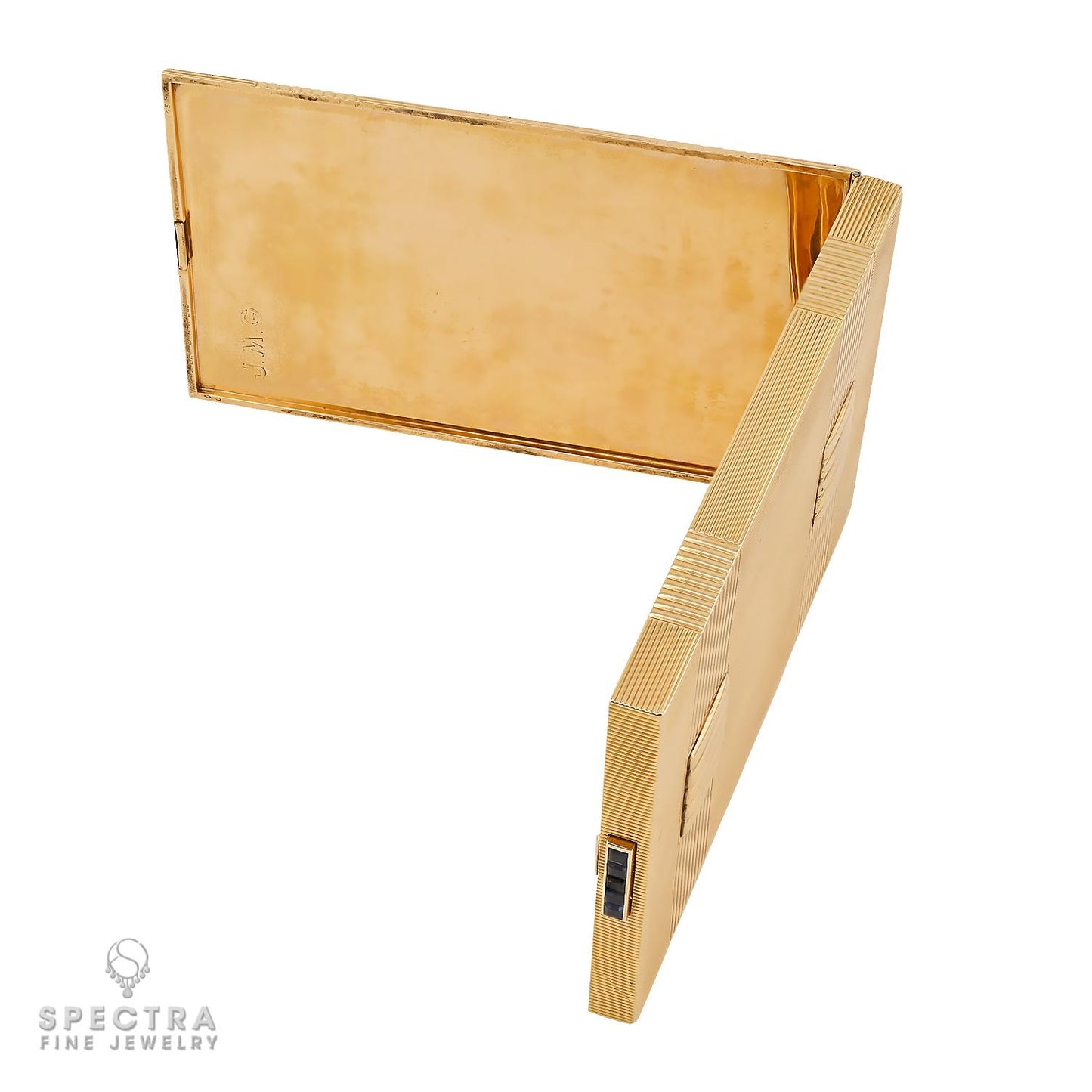 Van Cleef & Arpels Vintage 18k Gold Sapphire Compact