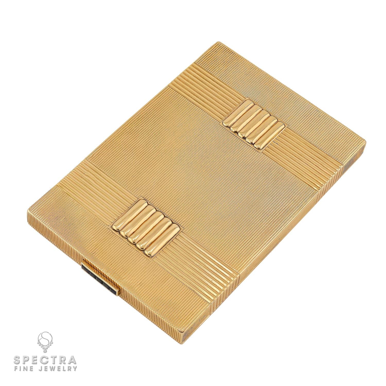 Van Cleef & Arpels Vintage 18k Gold Sapphire Compact