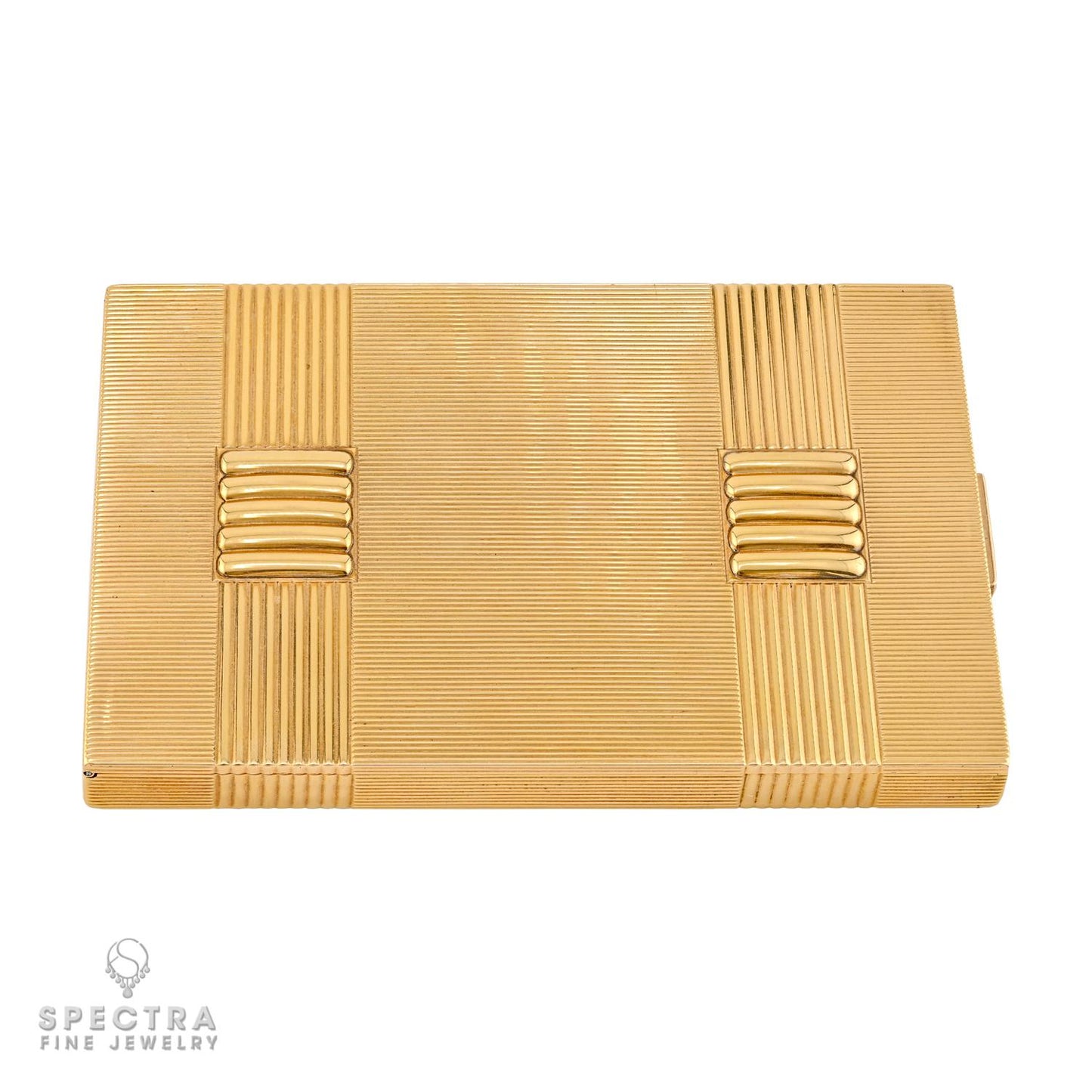 Van Cleef & Arpels Vintage 18k Gold Sapphire Compact