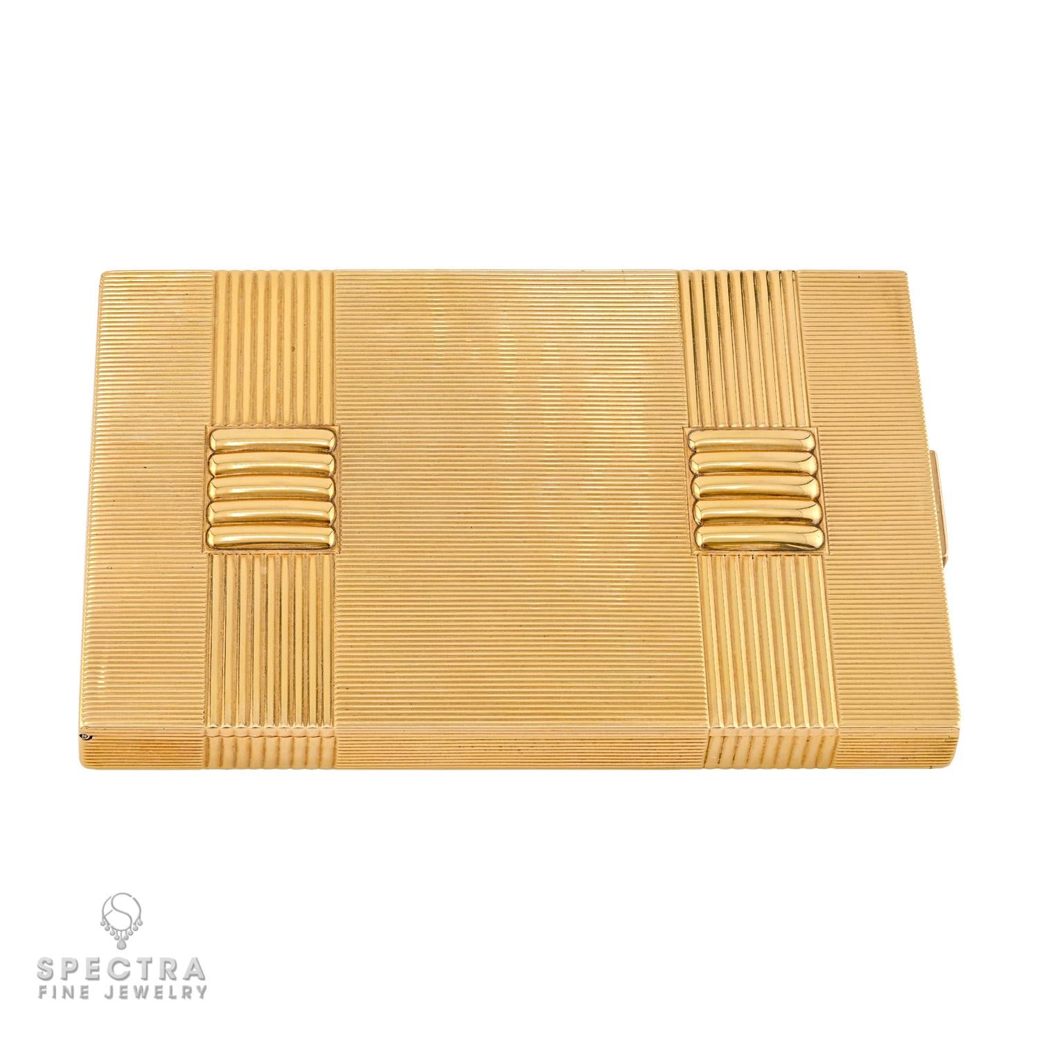 Van Cleef & Arpels Vintage 18k Gold Sapphire Compact