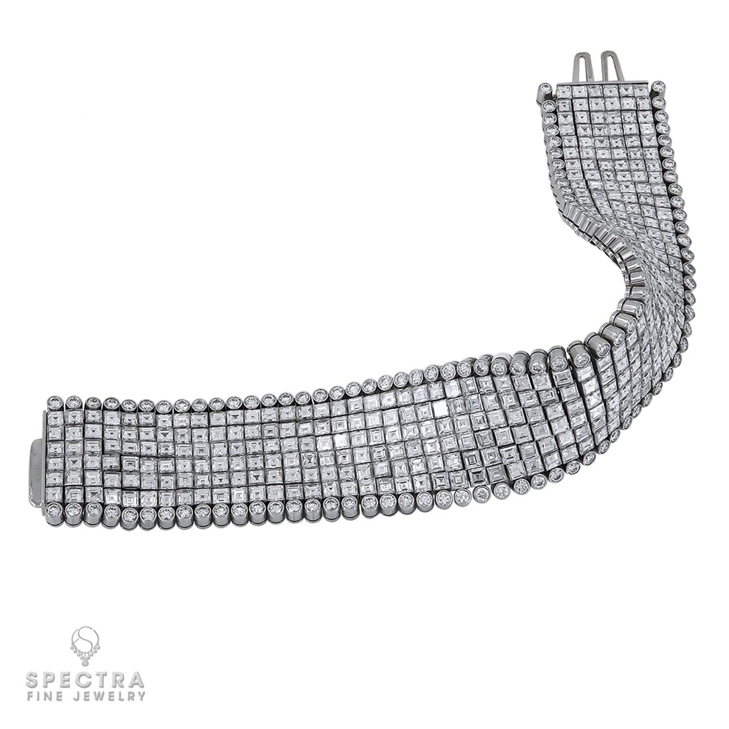 Oscar Heyman Vintage Diamond Articulated Bracelet